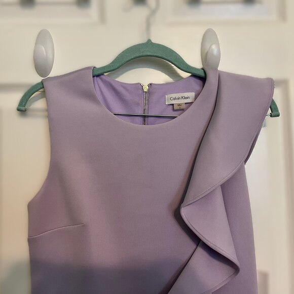 NWT Lavendar Calvin Klein Dress, Size 4 - Picture 2 of 6